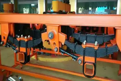 52,挂车机械悬挂90宽三轴美式悬架轻型加重半挂车焊接悬挂厂家直销