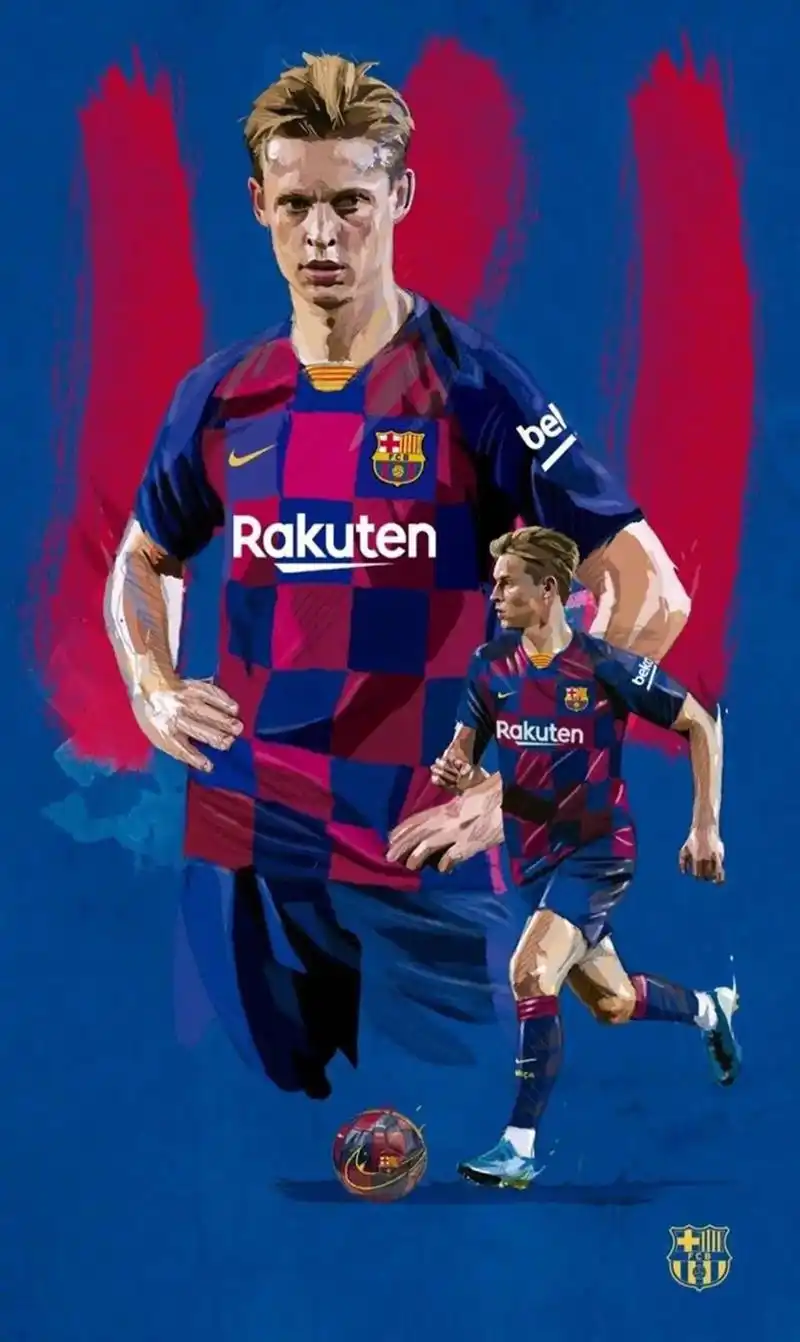 巴萨 球星系列高清手机壁纸(德容篇)#德容 #弗伦基德容  - 抖音