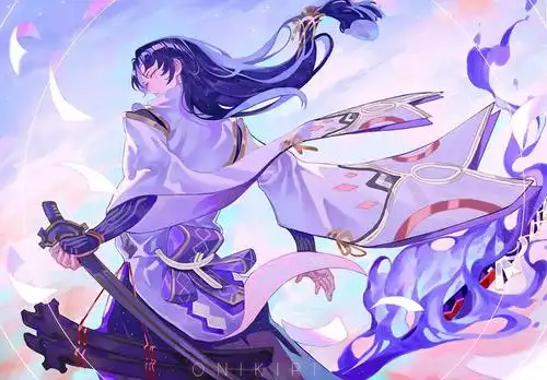 阴阳师三杰之一的鬼切高清插画