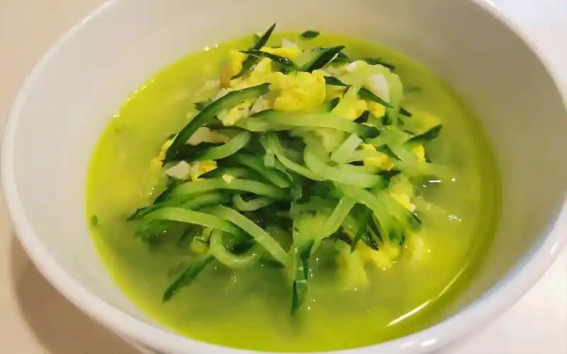 吃点清谈还能减肥的今天做黄瓜丝鸡蛋汤