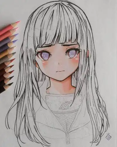 素描画简单卡通人物 素描画简单卡通人物女孩