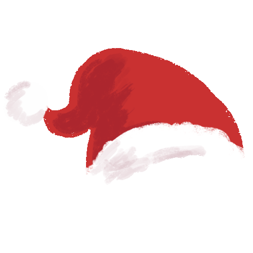 圣诞帽gif红色gif白色毛球gif节日gif