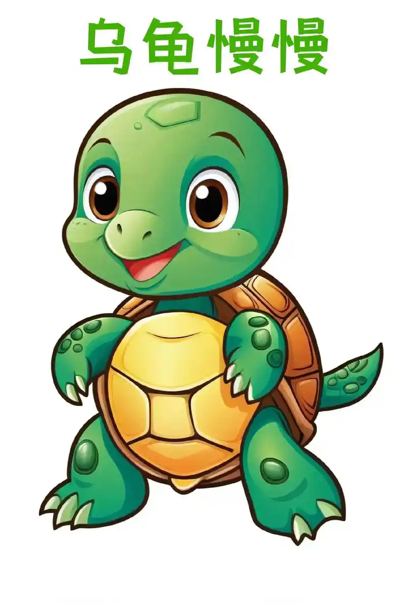 活力乌龟,慢慢 .#儿童绘画 #儿童动画 #启蒙早教 #画画 - 抖音