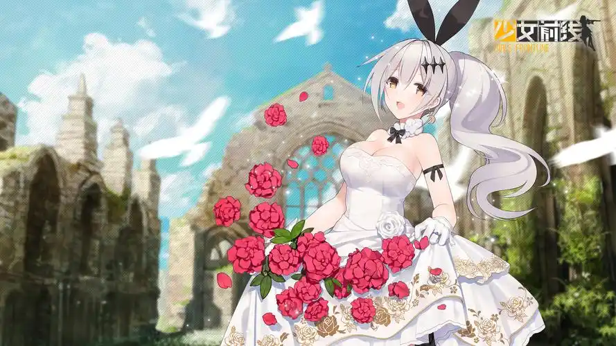 少女前线18年婚纱皮肤壁纸