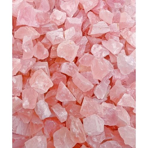 聪蝶1kg粉水晶原石玫瑰石英大摆件原矿标本毛料芙蓉石桃花 精选小块粉