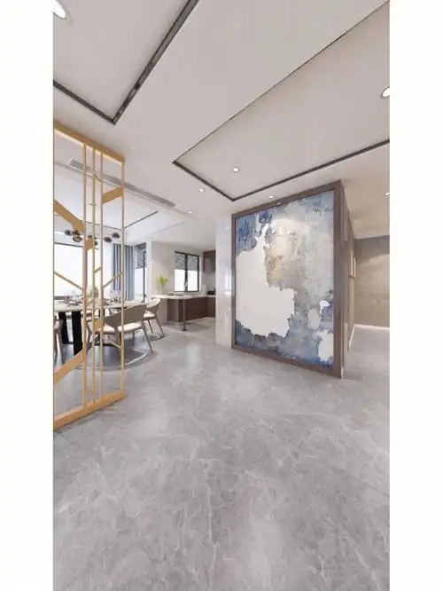 柔光爱马仕灰铺贴效果