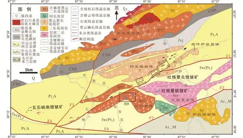 2016)阿尔金中段吐格曼地区位于新疆若羌县城南侧的阿尔金山,构