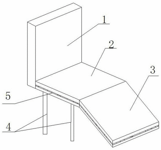 本专利技术涉及一种家具结构,尤其是涉及一种多功能躺椅