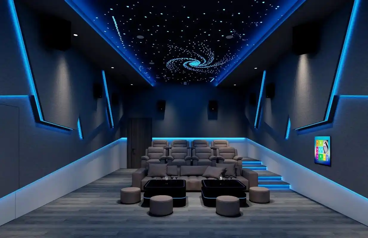 30张家庭影院影音室装修效果图参考.#家庭影院 #私人影院设 - 抖音