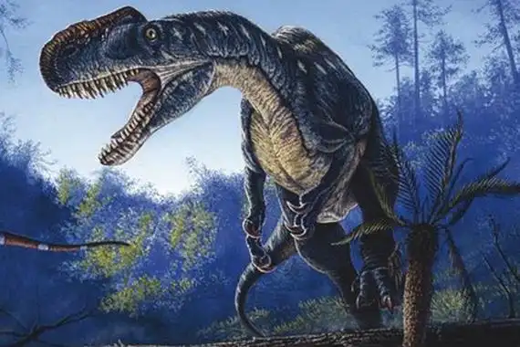 单脊龙新疆中型恐龙头顶有片状头冠埋于准噶尔