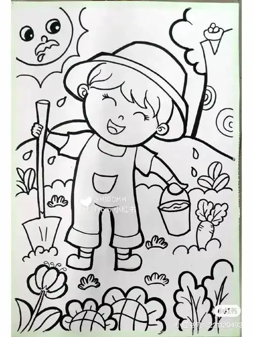 画简单五一劳动节画(劳动最光荣精美57款)(6)