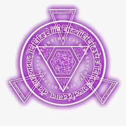 紫色三角形的魔法阵