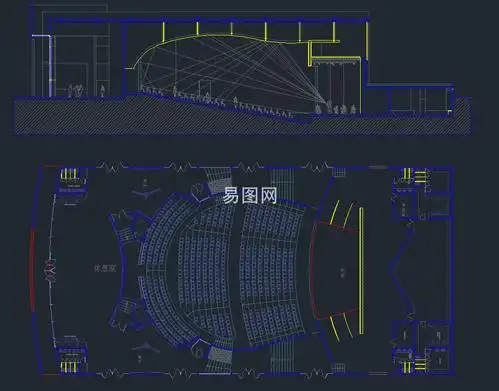 歌剧院布局图cad下载歌剧院布局图dwg文件下载