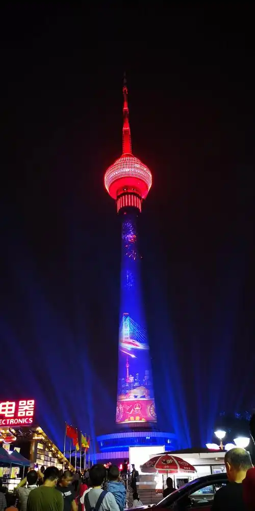 中央电视塔国庆灯光秀2019/10/3