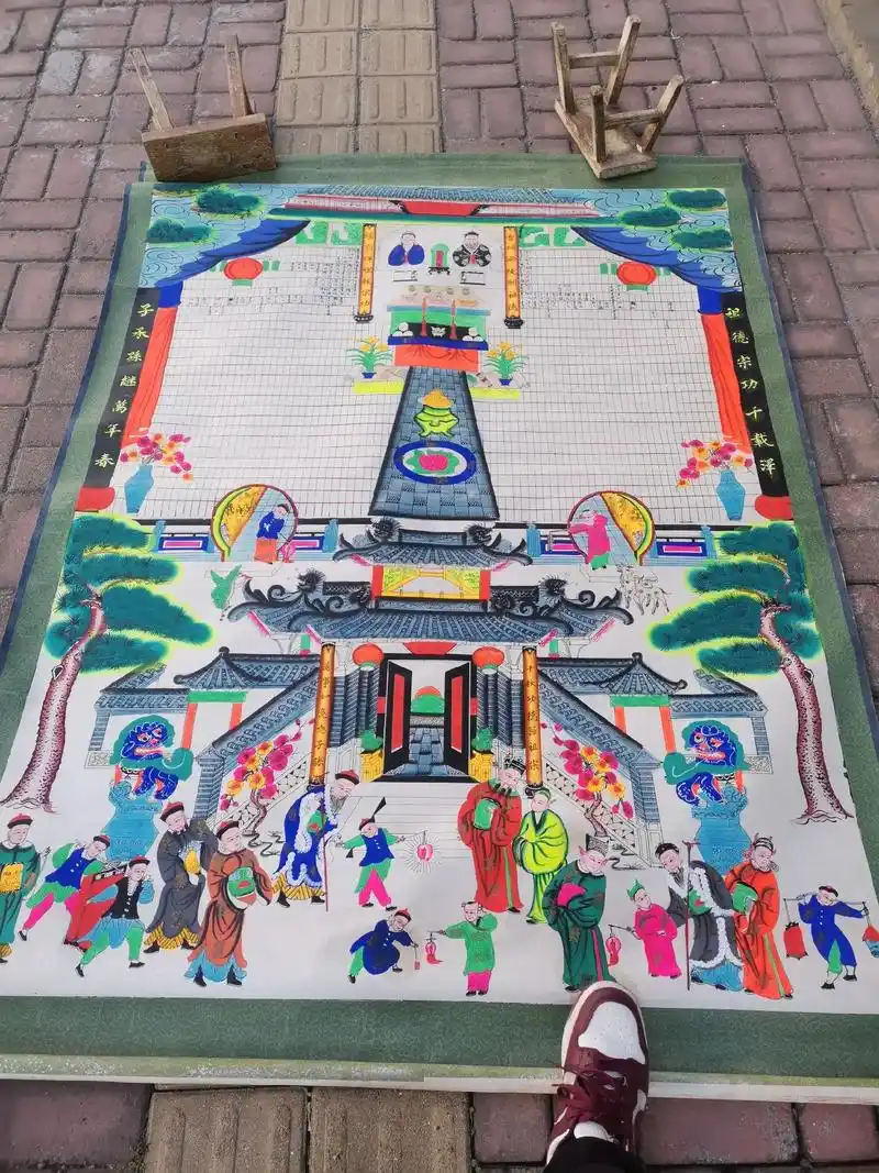 家谱画.李氏家族看过来,百年老堂画 - 抖音