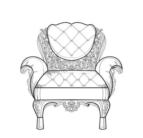 巴洛克家具简笔画