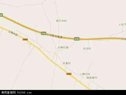 中国山东省烟台市蓬莱市大柳行镇地图(卫星地图)