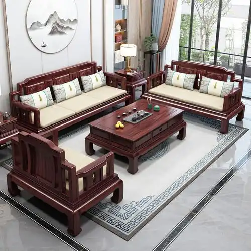 特价新品澳洲酸枝实木沙发组合新中式古典家用小户型仿古红木家具
