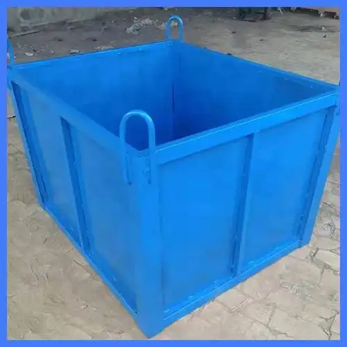 建筑标准化废料池 晟熙 工地钢筋废料垃圾池 移动式废料池图片