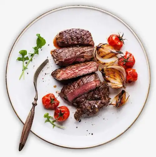 美味食物手切牛排肉食西餐