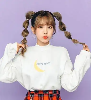 左右两个小辫的可爱发型怎么扎扎双扎发的技巧7