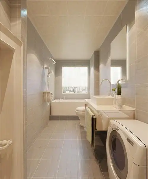 长方形卫生间装修效果图最新