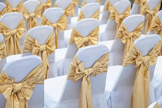 婚礼,椅子,室内,白色,布,遮盖,系
