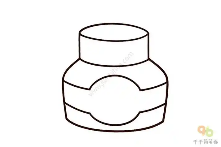 简笔画墨水瓶简笔画图片教程学习用品简笔画