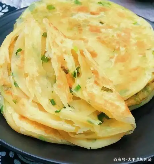 这个葱花的烙饼也不错哦!