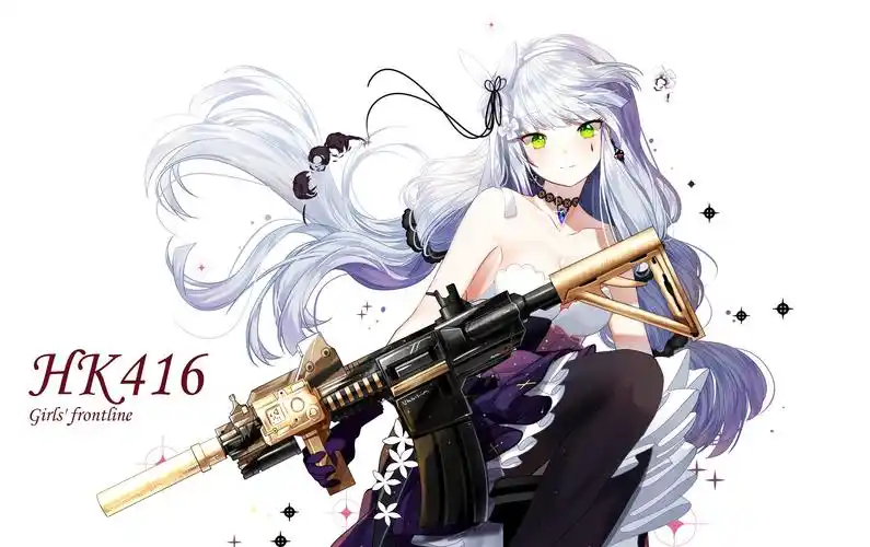少女前线 hk416 live2d皮肤星之茧大破展(tiao)示(xi)