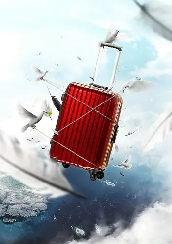 拉杆箱视觉海报