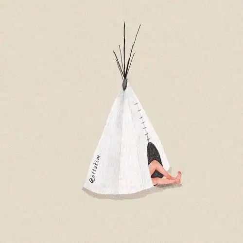 极简风格插画:简单,可以治愈心灵的繁复