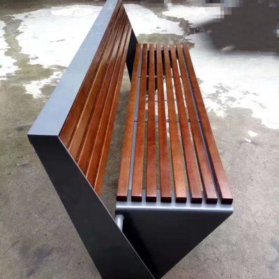 铁艺公园椅户外长椅金属休闲椅景观坐凳小区靠背长凳公共场休息椅