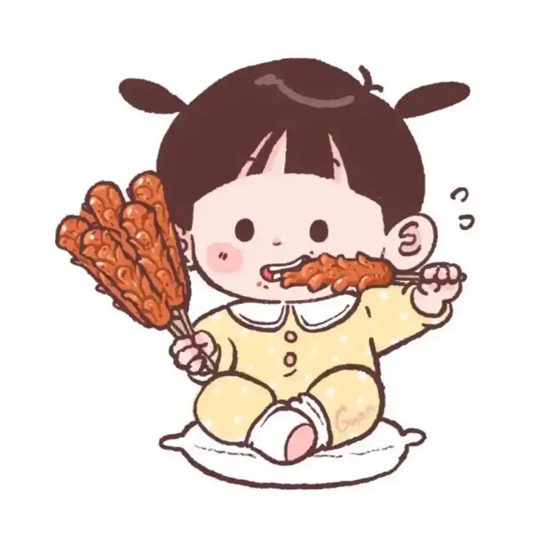 吃货女孩卡通头像.吃货女孩卡通头像,贼拉可爱 #可爱头像女卡 - 抖音