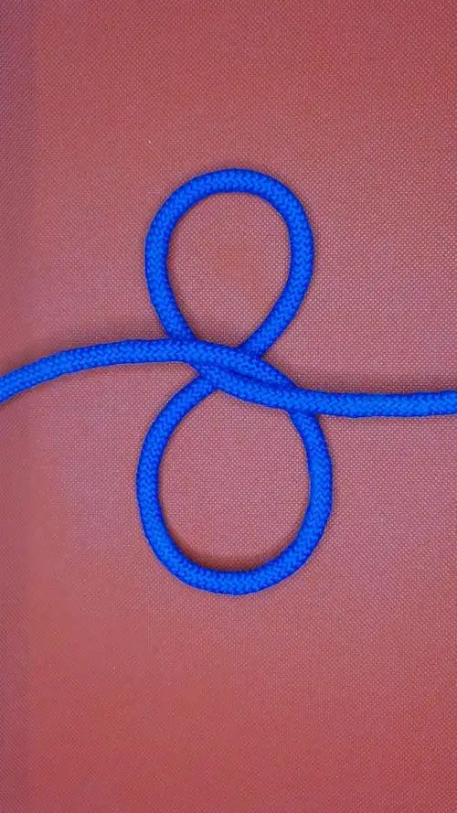 实用绳结#八字捆绑结,又叫猪蹄锁紧扣