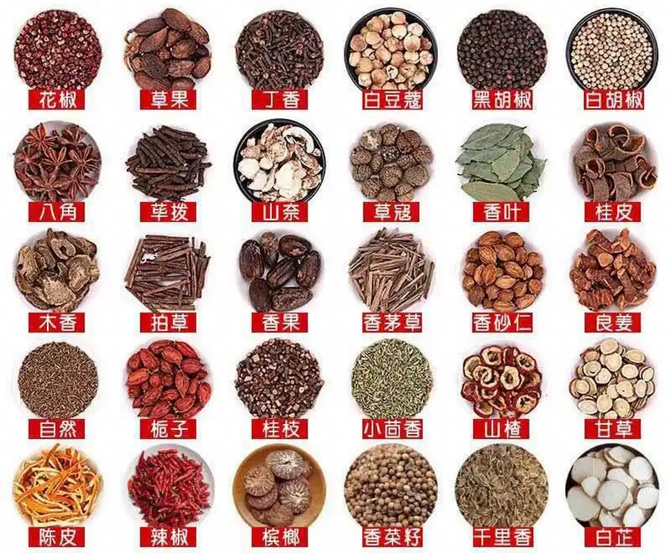 卤味香料大全,有你不认识的吗? 很多做卤味的朋友,不怎么认识卤料,今