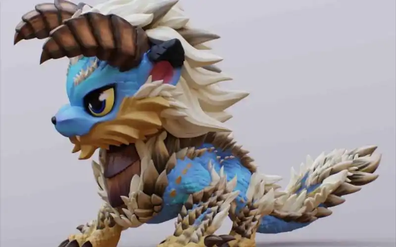 创想三维 3d打印 怪物猎人 q版雷狼龙 大号 未完待续