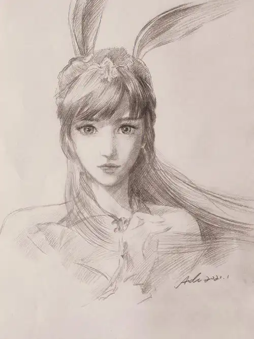 铅笔画小舞斗罗大陆动画手绘素描