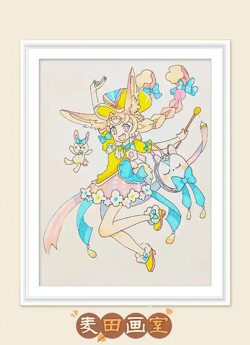 96麦田画室 6-8岁孩子动漫作品 图1六年级孩子 - 抖音