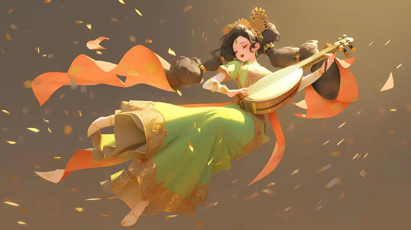 敦煌飞天西域公主插画.#古风 #国风古韵 #东方美学 #敦煌 - 抖音