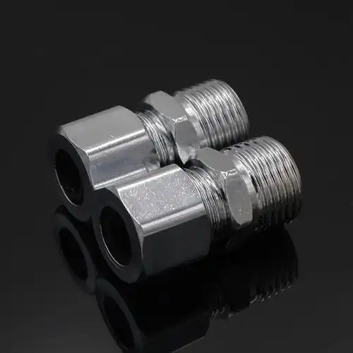 4分燃气转换接头 不锈钢燃气管配件 燃气波纹管专用快速接头