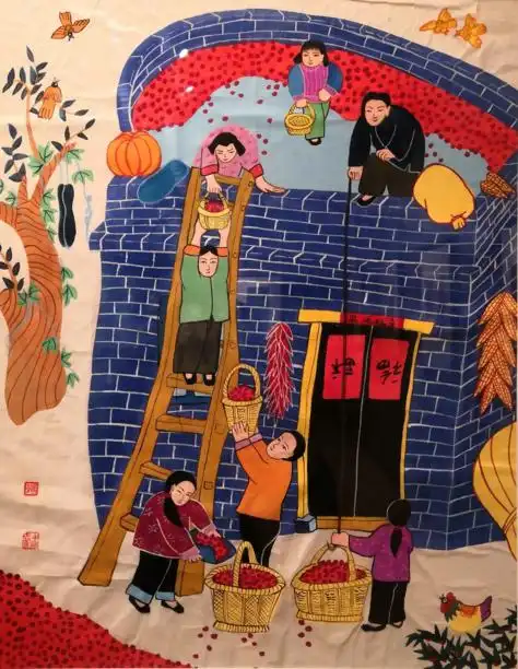 我的家乡河南画画作品欣赏