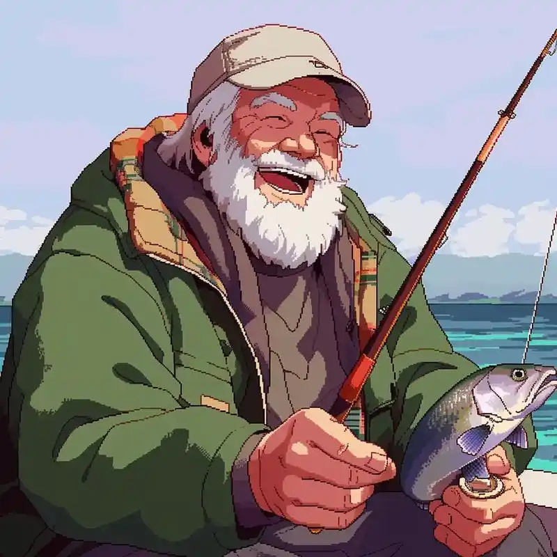 我是一个爱钓鱼的快乐的老头.#优质头像 #男生头像 #搞怪头 - 抖音