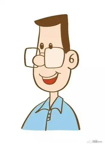 爸爸彩色简笔画