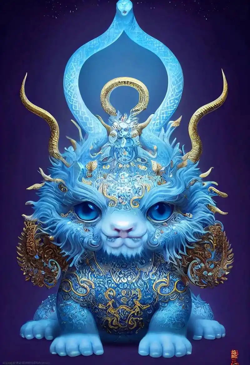 当你刷到这组碧水麒麟幼崽的时候,说明你正鸿运当头,一句顺风顺 - 抖