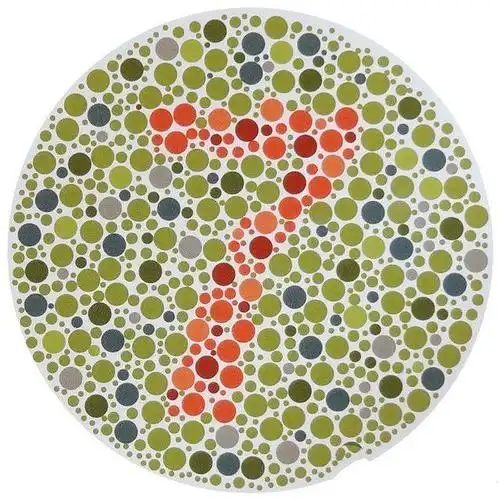 的话,那就没有问题,如果不能够识别出来的话,很有可能就是红色色弱!