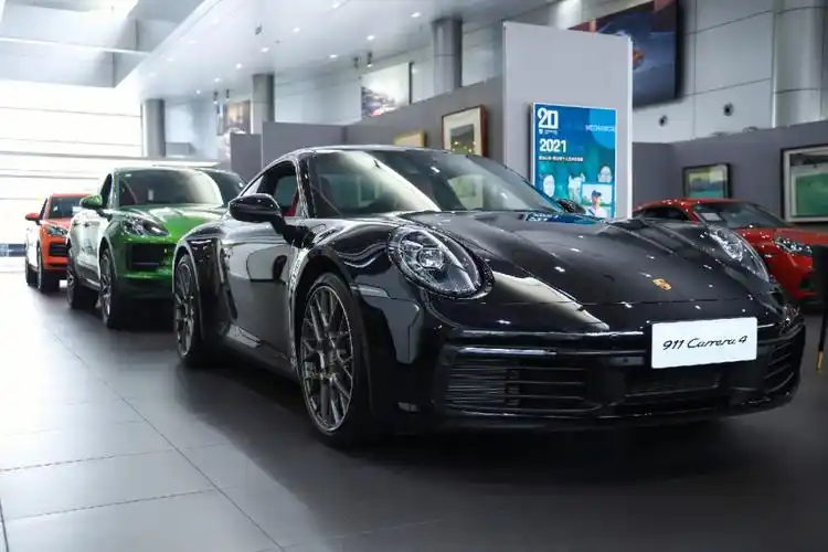 保时捷911跑车在售常见颜色实拍