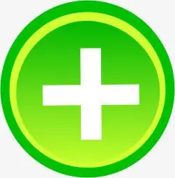 白色加号水晶卡通风格实用图标