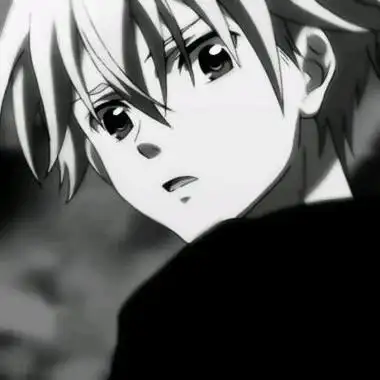 黑白伤感动漫男生头像