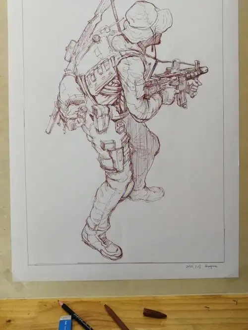 最近临的金政基速写